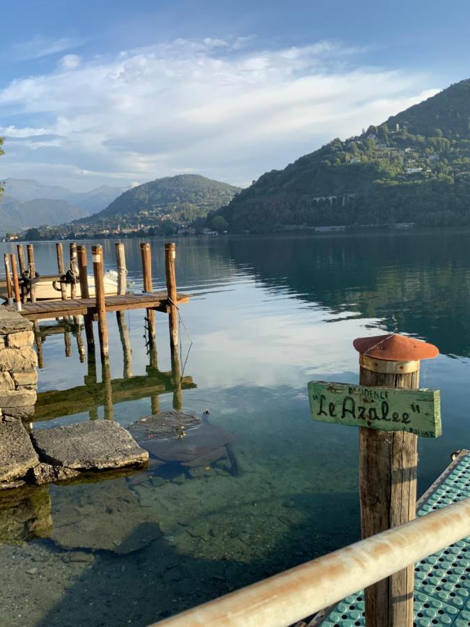 Villa Giardino Con Pontile Sul Lago D'Orta In Riva Orta San Giulio Bagian luar foto