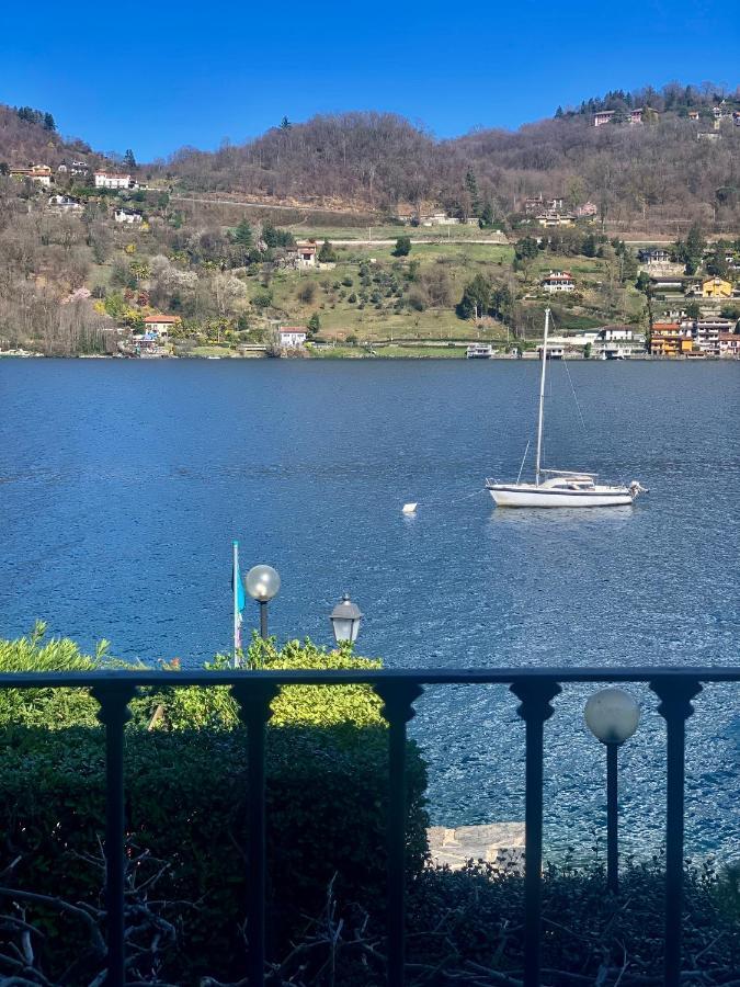 Villa Giardino Con Pontile Sul Lago D'Orta In Riva Orta San Giulio Bagian luar foto